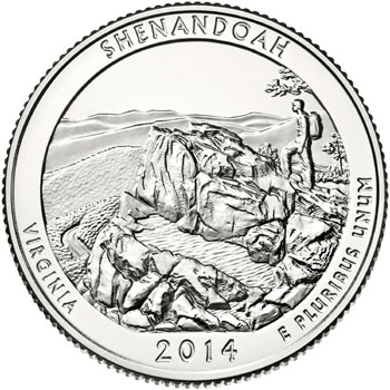 2014 Shenandoah National Park Quarter