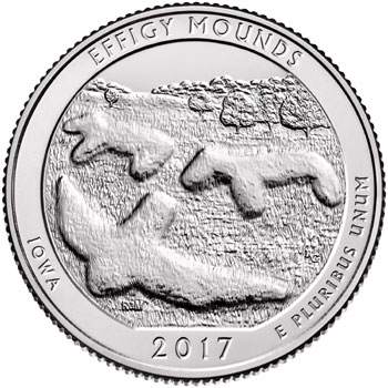 2017 Effigy Mounds National Monument Quarter