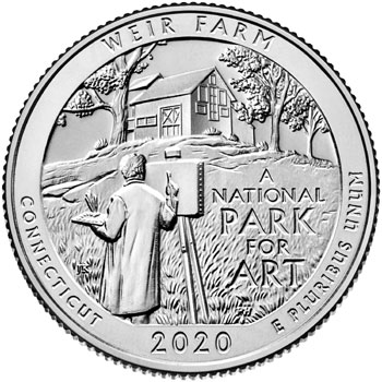 2020 Weir Farm National Historic Site Quarter